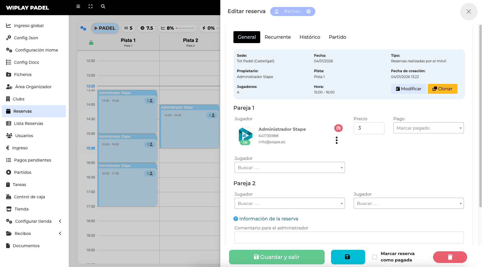 Wiplay Club Management